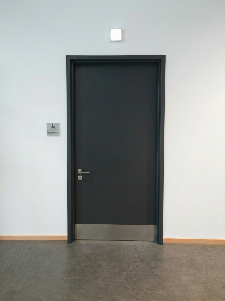WC-Tür Barrierefrei Anthrazit